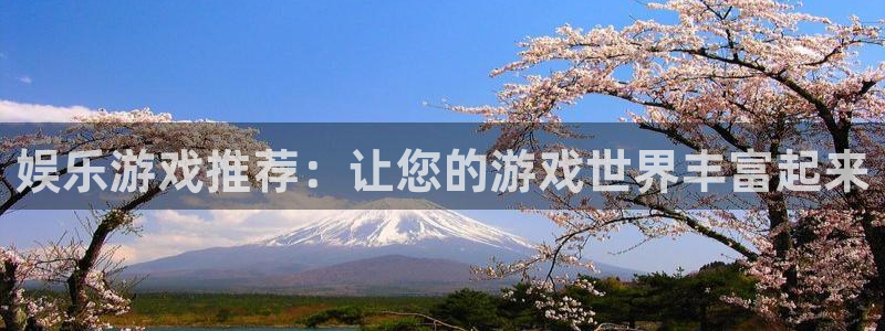 永盈登录官网：娱乐游戏推荐：让您的游戏世界丰富起来
